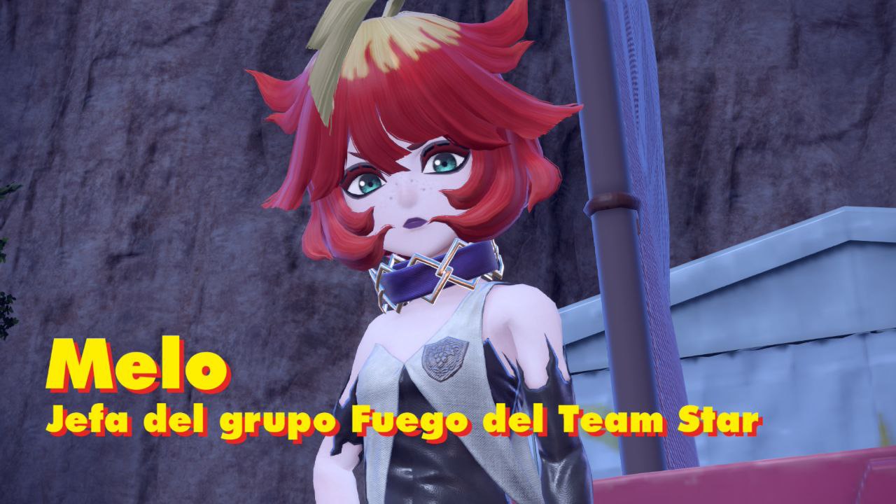 VS una rockera gótica culona con el pelo medio tintado de rojo del Team Star